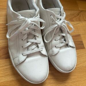Josef Seibel White Leather Casual Shoes